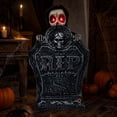 thumbnail image 1 of AuroraX Halloween Animated Tombstone Halloween Graveyard Decorations Light Up Sound Activated Battery Operated Spooky Outdoor Halloween Decorations Black, 1 of 2