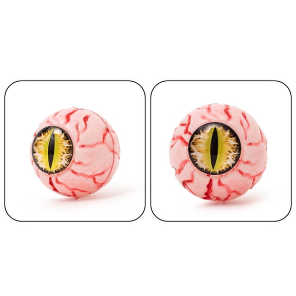 AuroraX Halloween Eyeball Skeleton Decorations Spooky Bloodshot Eyeball Pendants Creepy Detailed Hanging 10 Pack Realistic Ghost House Decor White