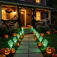 thumbnail image 1 of AuroraX Halloween Skeleton Hand Stake Skeleton Hand Solar Light LED Outdoor Battery Operated Waterproof Halloween Decorations for Yard Green, 1 of 6