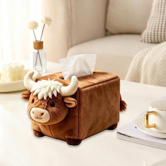 AuroraX Handmade Fabric Animal Tissue Box Cover Decorative Animal ...