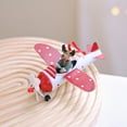 thumbnail image 1 of AuroraX Hanging Christmas Decoration Modern Decorative Creative Keepsake Ornaments cute Iridescent Santa Or Reindeer Flying An Airplane for Xmas Gifts,Christma Tree,Birthday Decor, 1 of 3