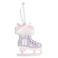 thumbnail image 1 of AuroraX Hanging Christmas Decoration Wooden Cute Bohemian Purple Keepsake Ornaments Neutral pretty Decorative Bow Plush Inline Skates for Party,Xmas Gifts,Christma Tree Decor, 1 of 6