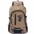 thumbnail image 1 of AuroraX Heavy Duty Travel Backpack for Men,Large Computer Laptop Hiking Backpack for Adult,Canvas Anti-Theft Yellow College School Backpack, 1 of 2