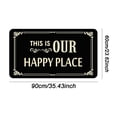 thumbnail image 1 of AuroraX House Outdoor Welcome Mats for Front Door Funny Entryway Rug Non Slip "This Is My Happy" Washable 16x24 Welcome Mat Indoor, 1 of 8