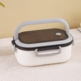 thumbnail image 1 of AuroraX Insulated Lunch Boxes for Men,Hard Shell White Large with Food Containers Snack Containers with Lids,2-Layer Hot and Cold Microwave Safe Square Ourdoor Camping, 1 of 6