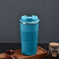 thumbnail image 1 of AuroraX Insulated Water Bottle - 32oz Double Wall Vacuum Water Bottle Stainless Steel, with Leak - Proof Lids, Keeps Cold 12H, Perfect for Travel, School & Sports - Blue, 1 of 6