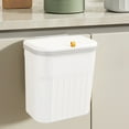 thumbnail image 1 of AuroraX Kitchen Trash Can 3.1 Gallon Touchless Bedroom Hanging Kitchen Trash Can for Dorm -White, 1 of 6