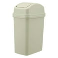 thumbnail image 1 of AuroraX Kitchen Trash Can with Swing Lid 6 L Large Garbage Can Odor Shield Plastic Minimalist Trash Bin for Narrow Spaces, 1 of 7