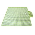 thumbnail image 1 of AuroraX Large(60" x 80") Gingham Picnic Blanket Outdoor Portable Foldable Sandproof Picnic Blanket Tote Lightweight Cute Machine Washable Beach Mat for Camping Grass Park Travel Sand,Green, 1 of 1