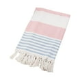 thumbnail image 1 of AuroraX Large Bath Towels Absorbent Anti-Microbial Bath Towels Knitted Striped Fringed Turkish Travel,Beach, 1 of 3