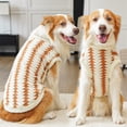 thumbnail image 1 of AuroraX Large Dog Autumn Sweaters Winter Dog Coats for Large Dogs Lightweight Durable Washable Soft Pet Apparel for Large Dogs Brown, 1 of 6