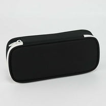 AuroraX Large Pencil Case,Cute Aesthetic Pencil Pouch,Black Pen Bag