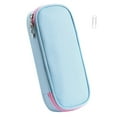 thumbnail image 1 of AuroraX Large Pencil Case,Durable Light Blue Pencil Pouch,Pen Bag, 1 of 5