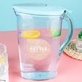 thumbnail image 1 of AuroraX Lemonade Pitcher with Spout , 60 oz Sun Tea Jar BPA Free Leakproof Plastic Water Pitcher with Lid and A Handle for Wedding Party, 1 of 7