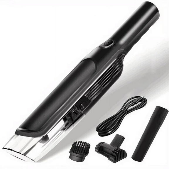 AuroraX Lightweight Handheld Vacuum Cordless,Wet Dry Pet Hair for Car Mini Bed Vacuum Cleaner with Extended Hose,Strong Suction HEPA Filter Rechargeable(Black)