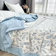 thumbnail image 1 of AuroraX Lightweight Summer Cooling Quilt Washable Thin Summer Quilt Breathable Fabric Full Size Easy Care Ultra Soft 150x200cm Summer Quilt for Bed, 1 of 6