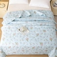 thumbnail image 1 of AuroraX Lightweight Washable Summer Quilt Full Size Cool Summer Quilt Cotton Breathable Machine Washable Soft Thin Summer Quilt for Bedroom Blue, 1 of 6