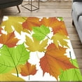 thumbnail image 1 of AuroraX Living Room Area Rug Fall Non-Slip Backing Thanksgiving Halloween Bath Mat Rug Maple Leaf 35x23 Inch Contemporary, 1 of 6