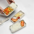 thumbnail image 1 of AuroraX Lunch Boxes for Men,Insulated Hard Plastic Inside Large with Food Containers Snack Containers with Lids,2-Layer Microwave Safe Square Beige, 1 of 7
