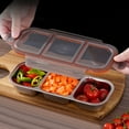 thumbnail image 1 of AuroraX Metal Lunch Boxes for Men,Black Heavy duty Insulated with Food Containers Lunch Containers with Lids,Stainless Steel Square Keep Food Warm Teens, 1 of 6