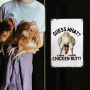 AuroraX Metal Sign Wall Decor Funny Chicken Coop Farmhouse Gift Idea 8x12 Inch Home Decor