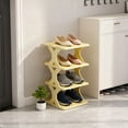 thumbnail image 1 of AuroraX Narrow Shoe Rack for Front Door 4 Tier,Vertical Plastic Shoe Rack Organizer 4 Pair Shoe Storage Containers Free Standing, 1 of 6