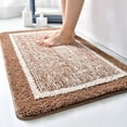 thumbnail image 1 of AuroraX Non-Slip Backing Bathroom Rug Mat Plush Gold Absorbent Bath Rug Machine Washable Contemporary 19x31 Inch Straight, 1 of 7