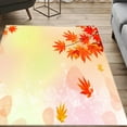 thumbnail image 1 of AuroraX Non-Slip Backing Living Room Area Rug Halloween Thanksgiving Fall Bath Mat Rug Contemporary 35x23 Inch Maple Leaf, 1 of 6
