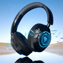 AuroraX On-Ear Headphones,Gaming True Wireless Bluetooth Active Noise Cancellation Earbuds with Microphone,Travel Deep Bass Workout Headset Birthday Gifts for Men