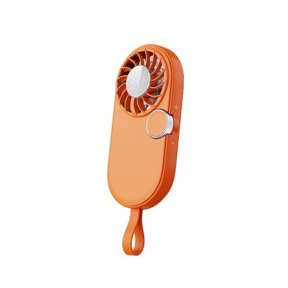 AuroraX Orange Portable Pocket Fan Rechargeable Mini Handheld Fan Rechargeable Lightweight Quiet Battery Operated Fans for Wedding Guests