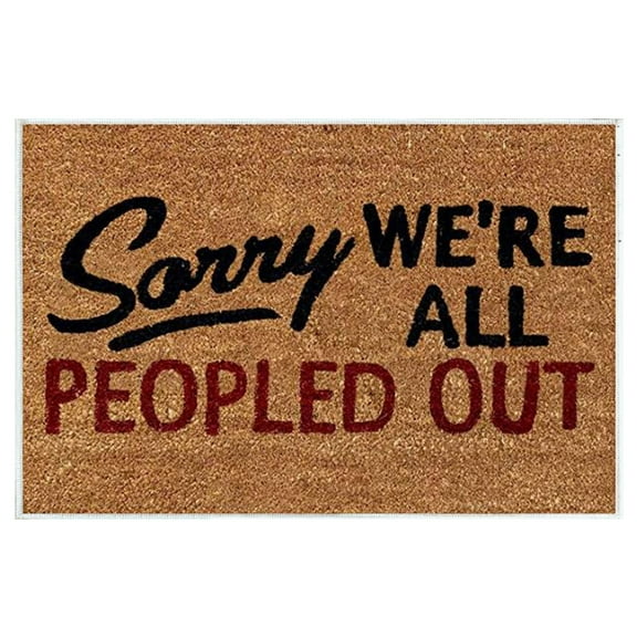 AuroraX Outdoor Rug Mat Non-Slip Backing Small Soft Door Rug Art Deco 15x23 Inch Funny