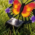 thumbnail image 1 of AuroraX Outdoor Solar Lights for Yard Decorative Solar Butterfly Wall Light LED Garden Waterproof Metal Outdoor Wall Decor Light Purple, 1 of 9