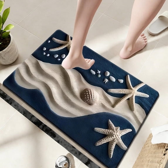 AuroraX Outdoor Welcome Mats for Front Door Heavy Duty Fall Door Mat Indoor Oceans Style Entryway Rug for Doorway Washable