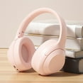 thumbnail image 1 of AuroraX Over-Ear Headphones,Wireless Gaming Active Noise Cancelling Bluetooth Earbuds with Mic,USB Charging Ergonomic Foldable Sweat Resistant Headset(Pink), 1 of 6