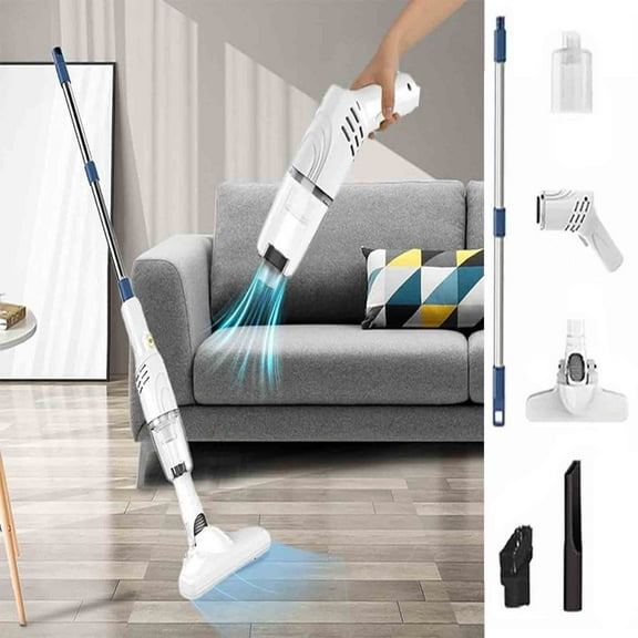 AuroraX Cordless Handheld Vacuum Cleaner,Pet Hair for Hard Floor Lightweight Stick Upright Vacuum Cleaner with Extensible Tools and 3 Filters,Rechargeable Strong Suction