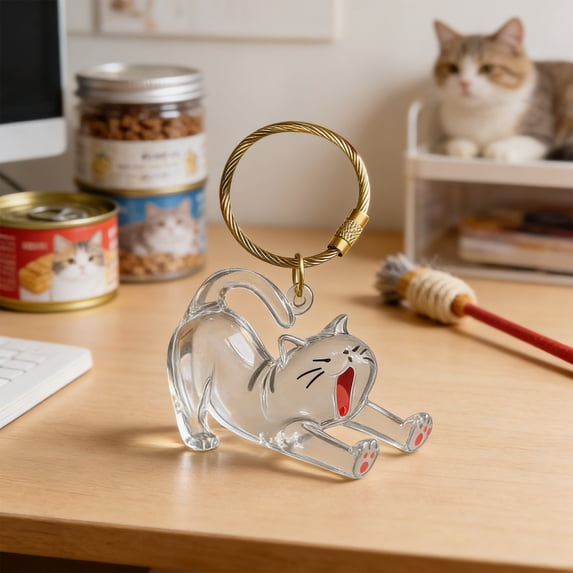 AuroraX Pet Hair Keepsake Box Cat Memorial Locket Keychain Metal Mini Lover Gift Pet Remembrance Pendant for Dogs