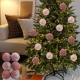 thumbnail image 1 of AuroraX Pink Christmas Decoration Set Art Deco Shatterproof Hanging Plastic Baubles Balls Ornaments 3.1" Decorative Neutral 12 Pcs for Tree Decoration,Xmas Gifts Decor, 1 of 8