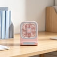 thumbnail image 1 of AuroraX Pink Desk Fans Personal Cooling Portable Mini Fan USB Rechargeable Quiet Adjustable Speeds Battery Operated Outdoor Travel Fan, 1 of 6