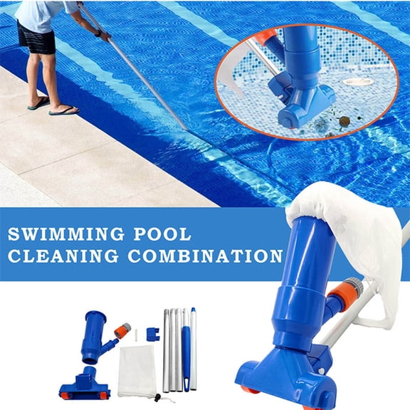 AuroraX Pool Vacuum Cleaner Pool Skimmer Portable for Spring Pool Cleaning with Adjustable Poles Mesh Net Design Pool Maintenance Equipment