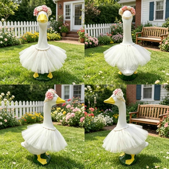 AuroraX Porch Goose Clothes Set 23" Porch Goose Fall Outfit 17-19 In Wedding Princess Tutu Skirts Porch Goose Accessories All Season Fall Summer Seasonal Decor