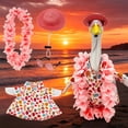 thumbnail image 1 of AuroraX Porch Goose Clothes Set 23" Porch Goose Hawaiian Shirt Costumes for 19" Happy Birthday Summer Yard Lawn Garden Decor Porch Goose Accessories Pink, 1 of 7