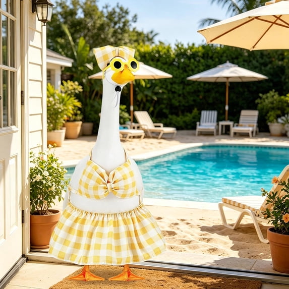 AuroraX Porch Goose Clothes Set 23" Porch Goose Summer Outfit 17-19 In Hawaiian Bikini Beach Outfit Porch GooseCostume 20 inch Fall Outside Stuff