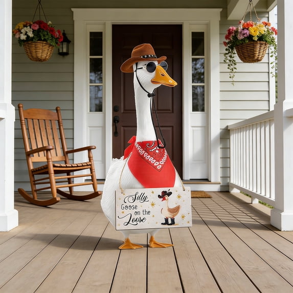 AuroraX Porch Goose Outfits 23" for Porch Goose Statue,Summer Spring Seasonal 23" Porch Goose Clothes Sets Bundle 20 inches 19" Yard Porch Goose Clothing