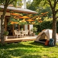 thumbnail image 1 of AuroraX Portable Camping Sunshade Tent Outdoor Camping Tarp Shelter Waterproof UV Block Easy Install Lightweight 6x6 ft Camping Canopy, 1 of 6