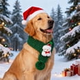 thumbnail image 1 of AuroraX Premium Knitted Pet Christmas Scarf Dog Costumes for Small Dogs Warm Adjustable Soft Lightweight Christmas Pet Apparel Accessories Green, 1 of 6