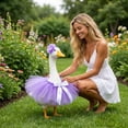 thumbnail image 1 of AuroraX Princess Porch Goose Clothes Set 23" Princess Tutu Skirts Porch Goose Summer Outfit 17-19 In Wedding Holiday Porch GooseCostume 20 inch Lawn Garden Decor, 1 of 6