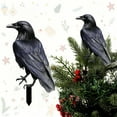 thumbnail image 1 of AuroraX Ravens Halloween Ornaments For Tree Handmade Black Vintage Plastic Halloween Trees-Top Teen Friend Friendship Gifts, 1 of 7