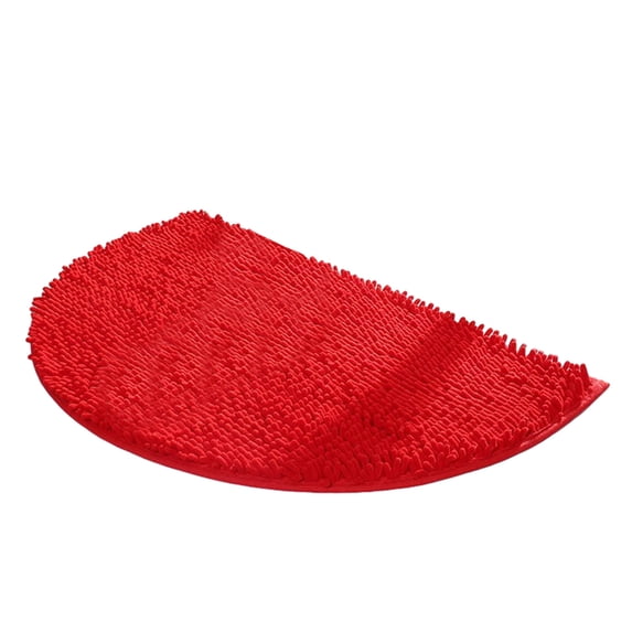 AuroraX Red Cotton Bathroom Rugs Absorbent Bathroom Rugs Non Slip Absorbent,Single Machine Washable Quick Drying Small Plush Shower Rugs for Bathroom Extra Soft Bath Mats for Tub