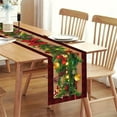thumbnail image 1 of AuroraX Red and Green Christmas Table Runner 72 Inches Long Cozy Christmas Table Runner Xmas Classic Dining Winter Farmhouse Merry Table Runner Decor for Home Party, 1 of 6