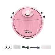 AuroraX Robot Vacuum Mop Combo with Low Noise Smart Navigation Anti-Collision Sensors Wet & Dry Smart Cleaner Lightweight Portable Bagless Vac Gift for Busy PeoplePink